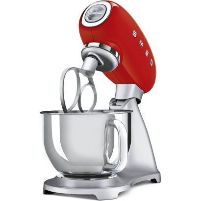 Smeg 800 Watts Planetary Stand Mixer, Red