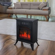 Zilan Fireplace Ceramic Heater, 1900 Watts, Black