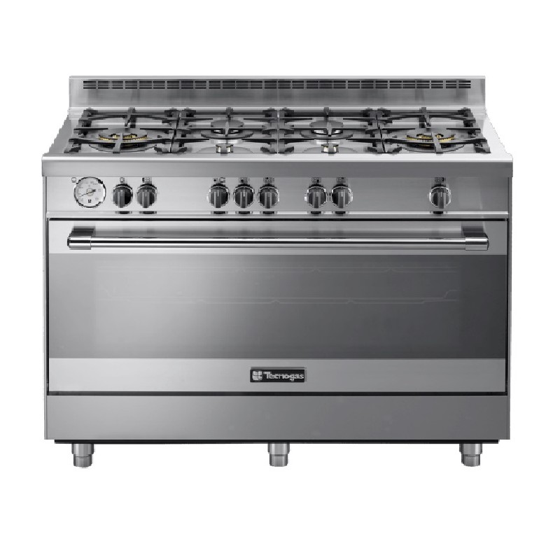 Tecnogas 120 CM Wild Oven, 6 Brass Burners