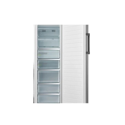 Midea Single Door Freezer, No Frost 7 Drawers, Stainless Steel