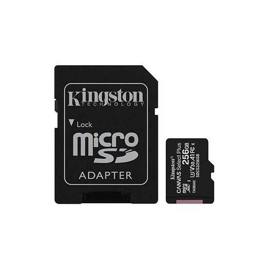 Kingston 256GB Class10 Canvas Select Plus MicroSD