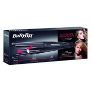 Babyliss 2 In 1 Hair Curler & Straightener, Wet & Dry, Black