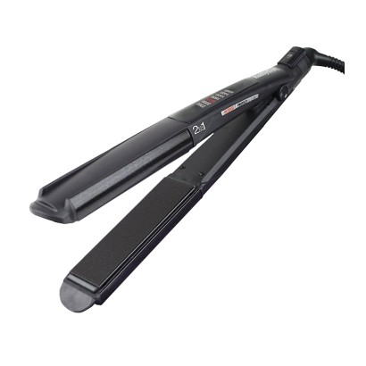 Babyliss 2 In 1 Hair Curler & Straightener, Wet & Dry, Black