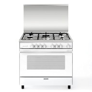Glem Gas, Gas Oven With Gas Grill, 90 CM, White