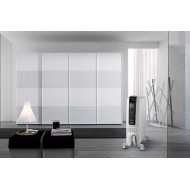 Delonghi, Oil Heater, 8 Fins, 2000 Watts, Black / White