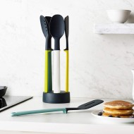 Joseph Joseph, Elevate Silicone Kitchen Utensil Set with Compact Storage Stand, Multi-Color
