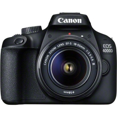 Canon, EOS 4000D, DSLR Camera, Double Lenses (18-55 mm / 75-300 mm) Black