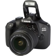 Canon, EOS 4000D, DSLR Camera, Double Lenses (18-55 mm / 75-300 mm) Black