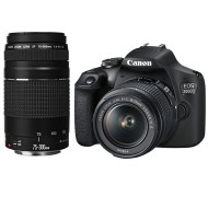 Canon EOS 2000D DSLR Camera, Black