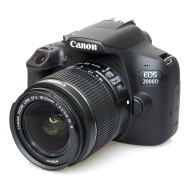 Canon EOS 2000D DSLR Camera, Black