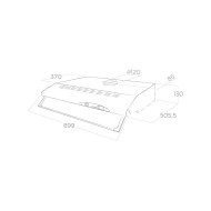 Elica, Concord Cooker Hood, 90 CM, White