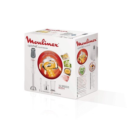 Moulinex Hand Blender, 800 Watts, White