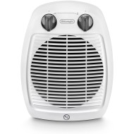 Delonghi, Up-Right Fan Heater, Anti-Frost, Double Safety System, 1000-2000 Watts, White