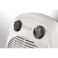 Delonghi, Up-Right Fan Heater, Anti-Frost, Double Safety System, 1000-2000 Watts, White