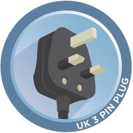 Delonghi, Up-Right Fan Heater, Anti-Frost, Double Safety System, 1000-2000 Watts, White