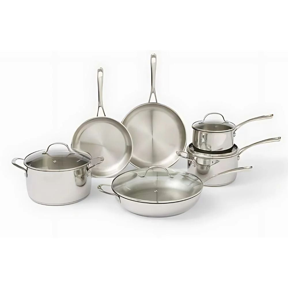 Swiss Diamond 6PCs Cooking Set, Stainless Steel
