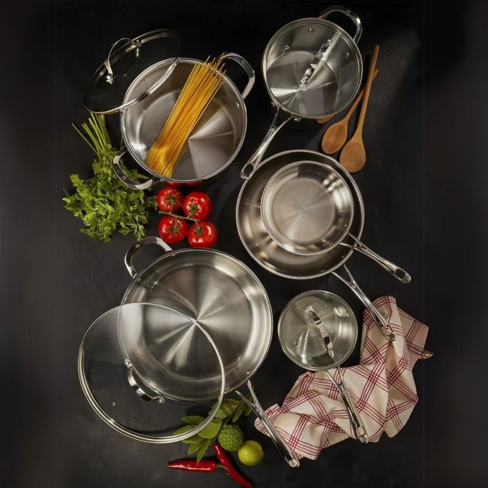Swiss Diamond 6PCs Cooking Set, Stainless Steel