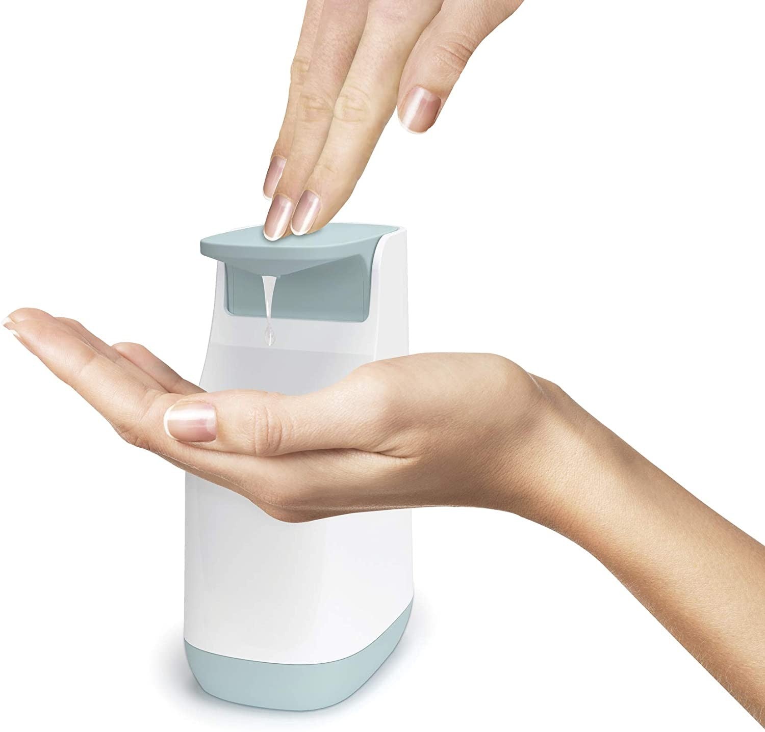 Joseph Joseph, Slim Compact Soap Dispenser, With Non-Drip Nozzle, Grey / Blue