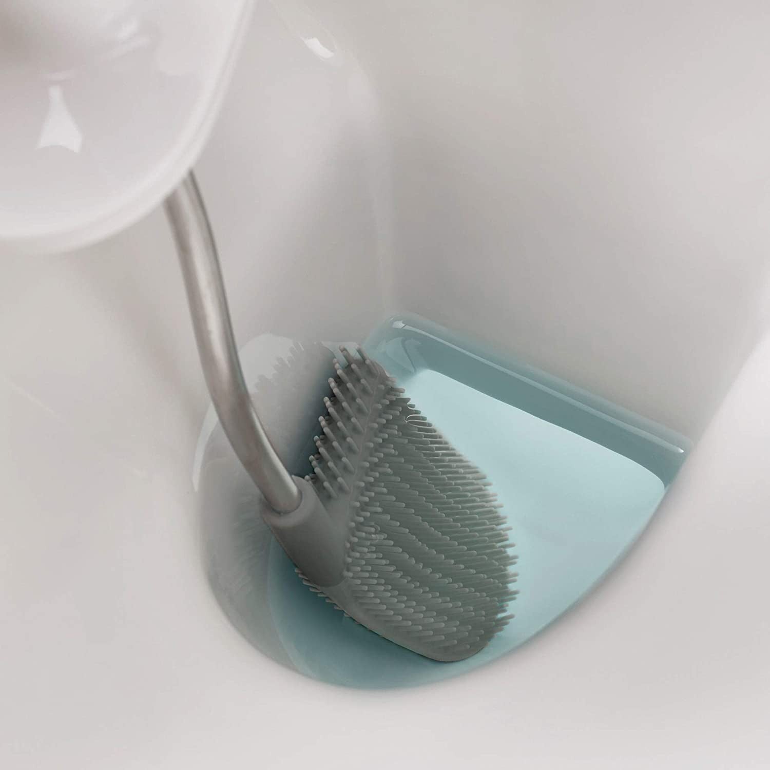 Joseph Joseph, Easy Store Butler Toilet Paper Holder Stand and Flex Toilet Brush with Shelf and Drawer, Stainless Steel