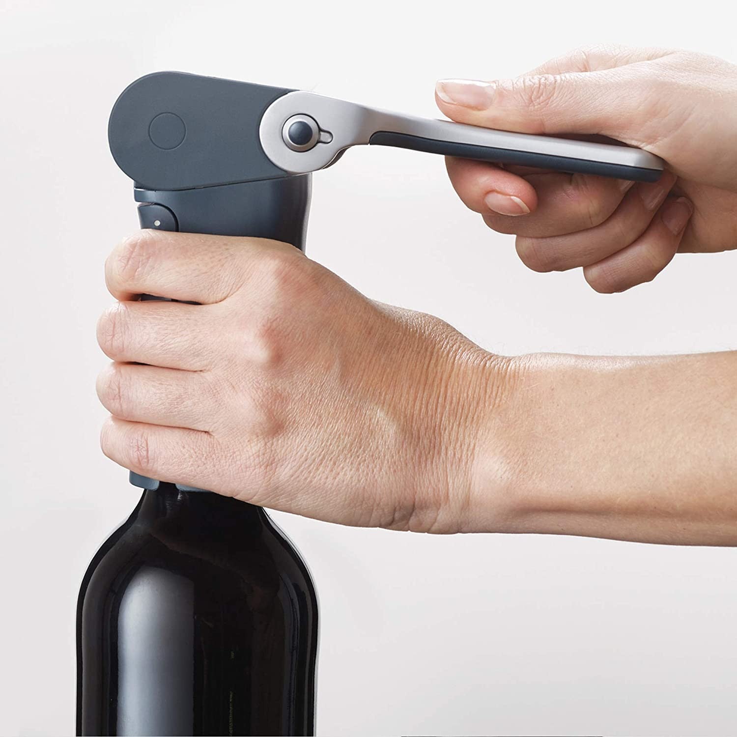 Joseph Joseph, BarWise Compact Folding Lever Corkscrew Wine Opener with Foil Cutter, One-Size, Blue