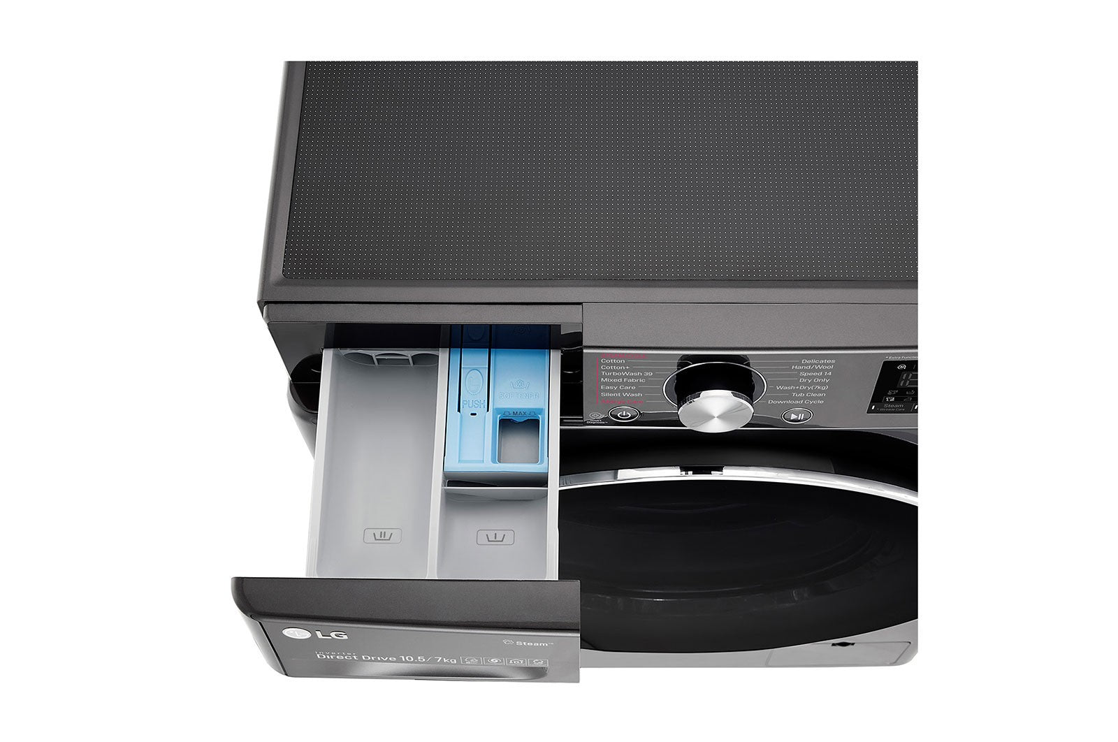 LG Washer & Dryer, Front Load, 10.5 / 7 KG, Stainless