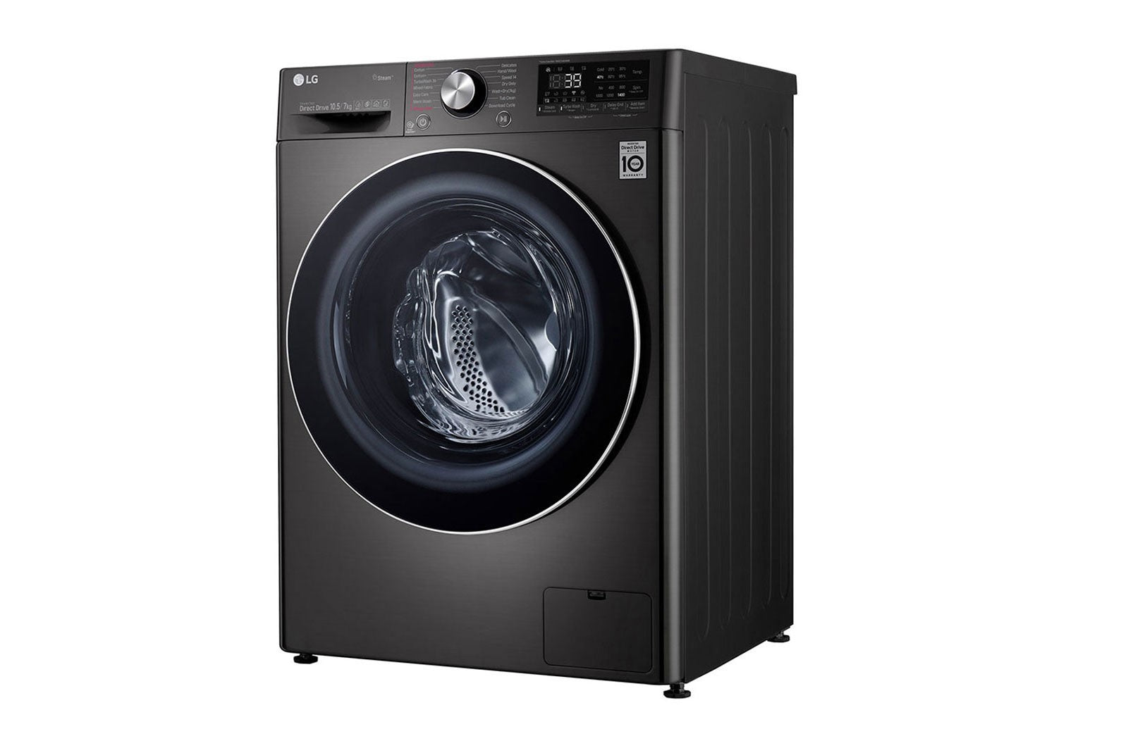 LG Washer & Dryer, Front Load, 10.5 / 7 KG, Stainless