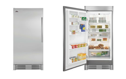 Frigidaire, Upright Freezer, 19 Cubic Feet, Glass Shelves, Stainless Steel