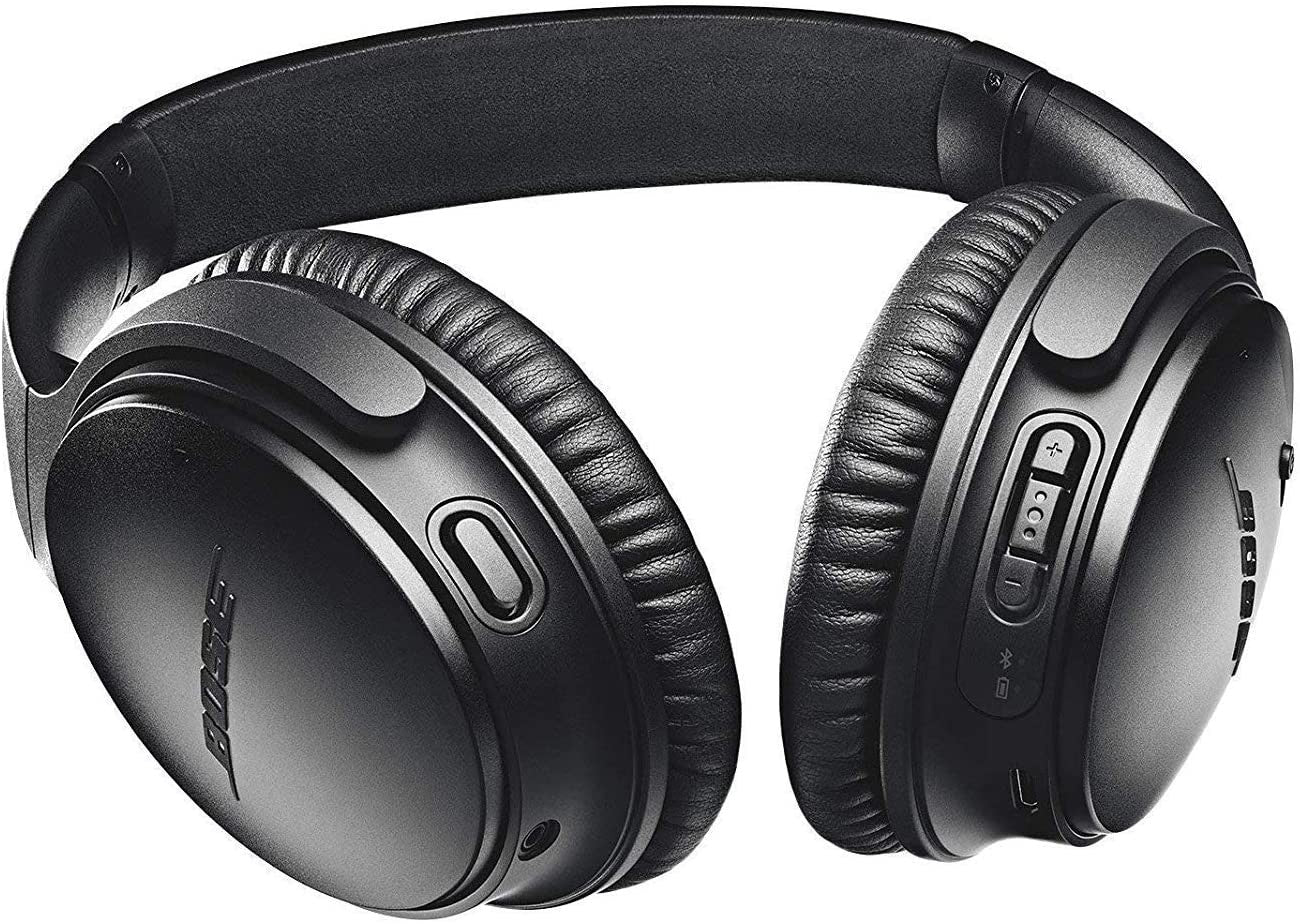 Bose, QuietComfort 35 II Wireless Bluetooth Headphones, Noise-Cancelling, Black / Silver