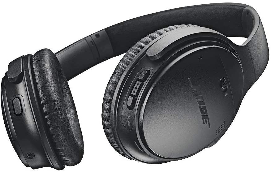 Bose, QuietComfort 35 II Wireless Bluetooth Headphones, Noise-Cancelling, Black / Silver
