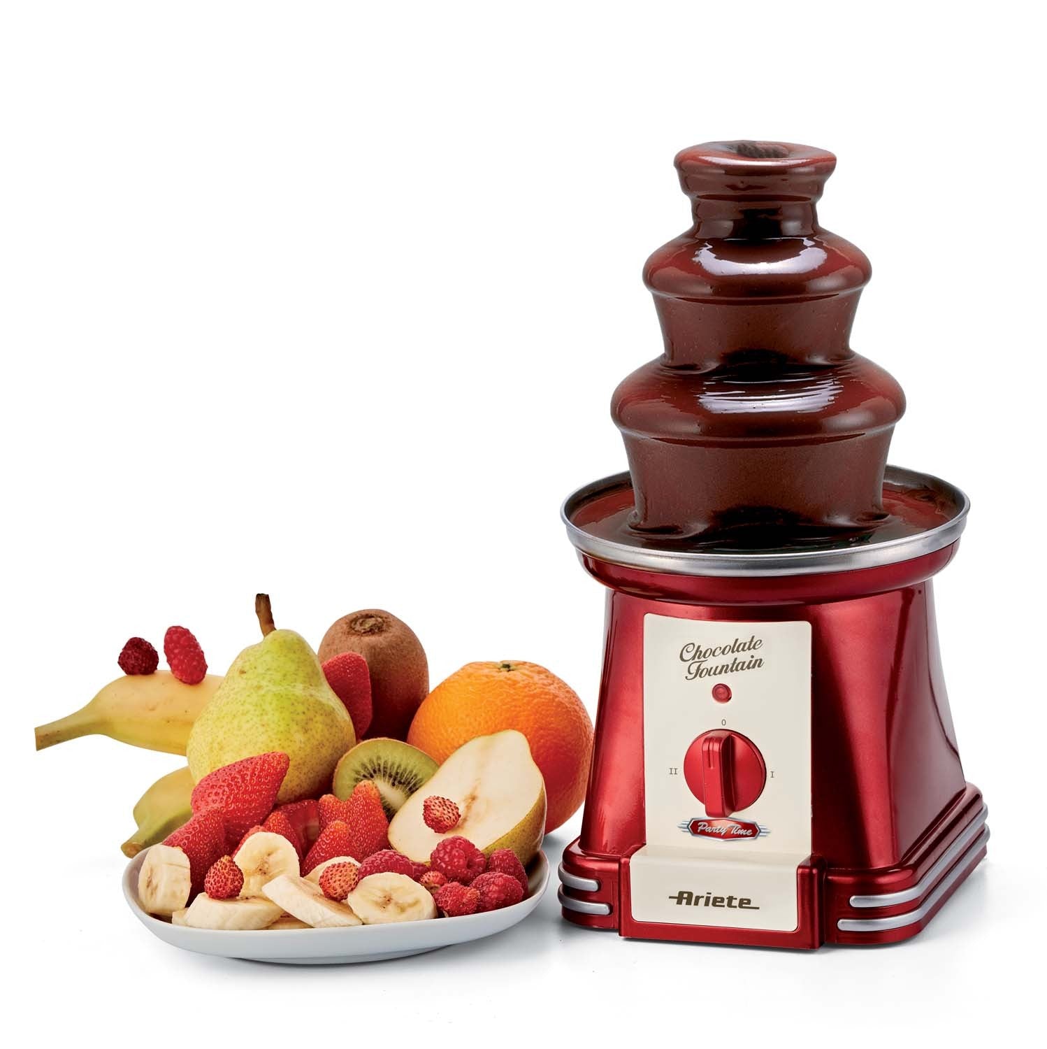 Royal Gourmet, Chocolate Fountain Maker, 90 Watts, Red