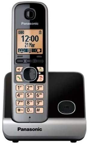 Panasonic, Dect Cordless Telephone, 1.8 Inch, Black