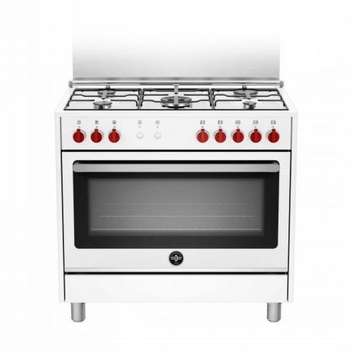 La Germania, Gas Oven Cooker, 90 CM, 5 Burners, White