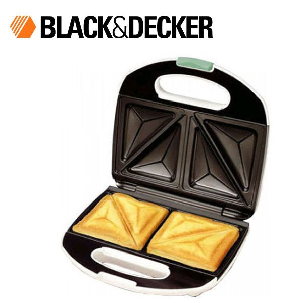 Black & Decker, Sandwich Maker, 4 Slices, 1200 Watts, Silver/Black