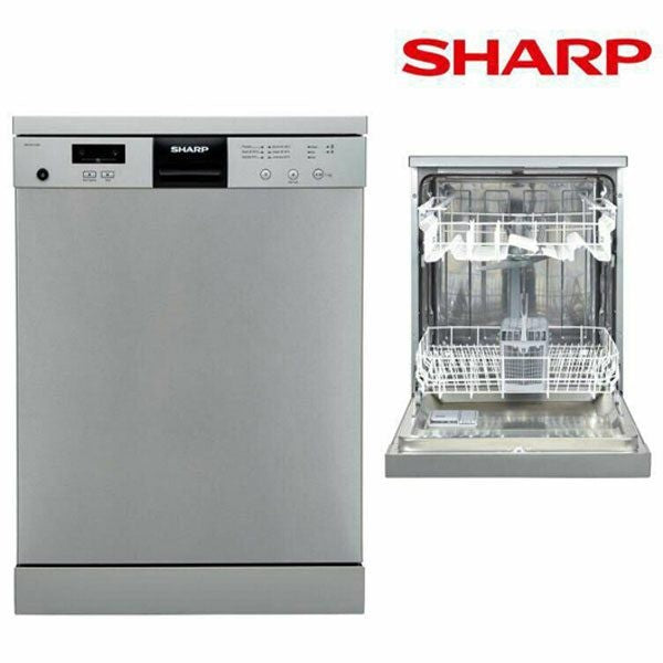 Sharp, Dishwasher 6 Programs, 12 Settings, Digital Display, Stainless Steel