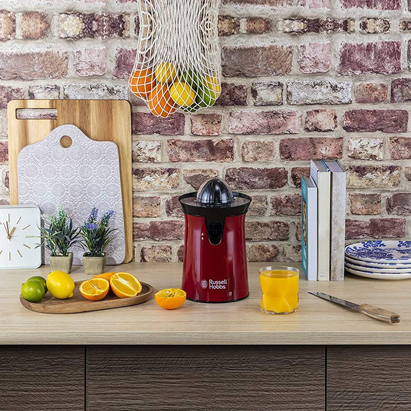 Russell Hobbs, Desire Citrus Press Juicer, 60 Watts, 2 Accessories, Red