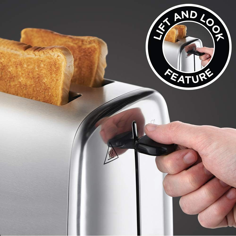 Russell Hobbs, Adventure Toaster, 2 Wide Slots, Stainless Steel