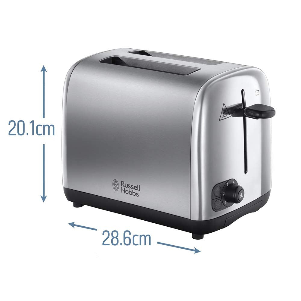 Russell Hobbs, Adventure Toaster, 2 Wide Slots, Stainless Steel
