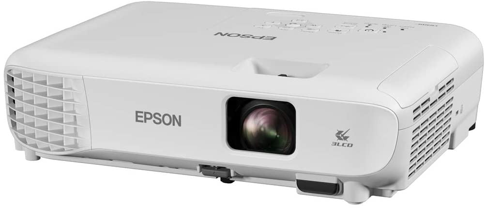 Epson, EB-E01 3LCD, 3300 Lumens, Easy Alignment, Up to 18 years Lamp Life, Portable XGA Projector, White
