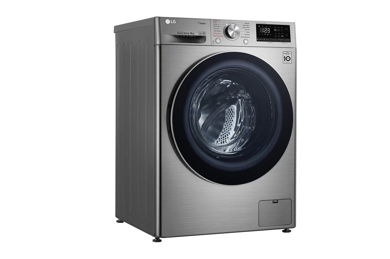 LG WM 9/6 KGS DRYER 1400RPM SILVER GLASS DOOR AI DD