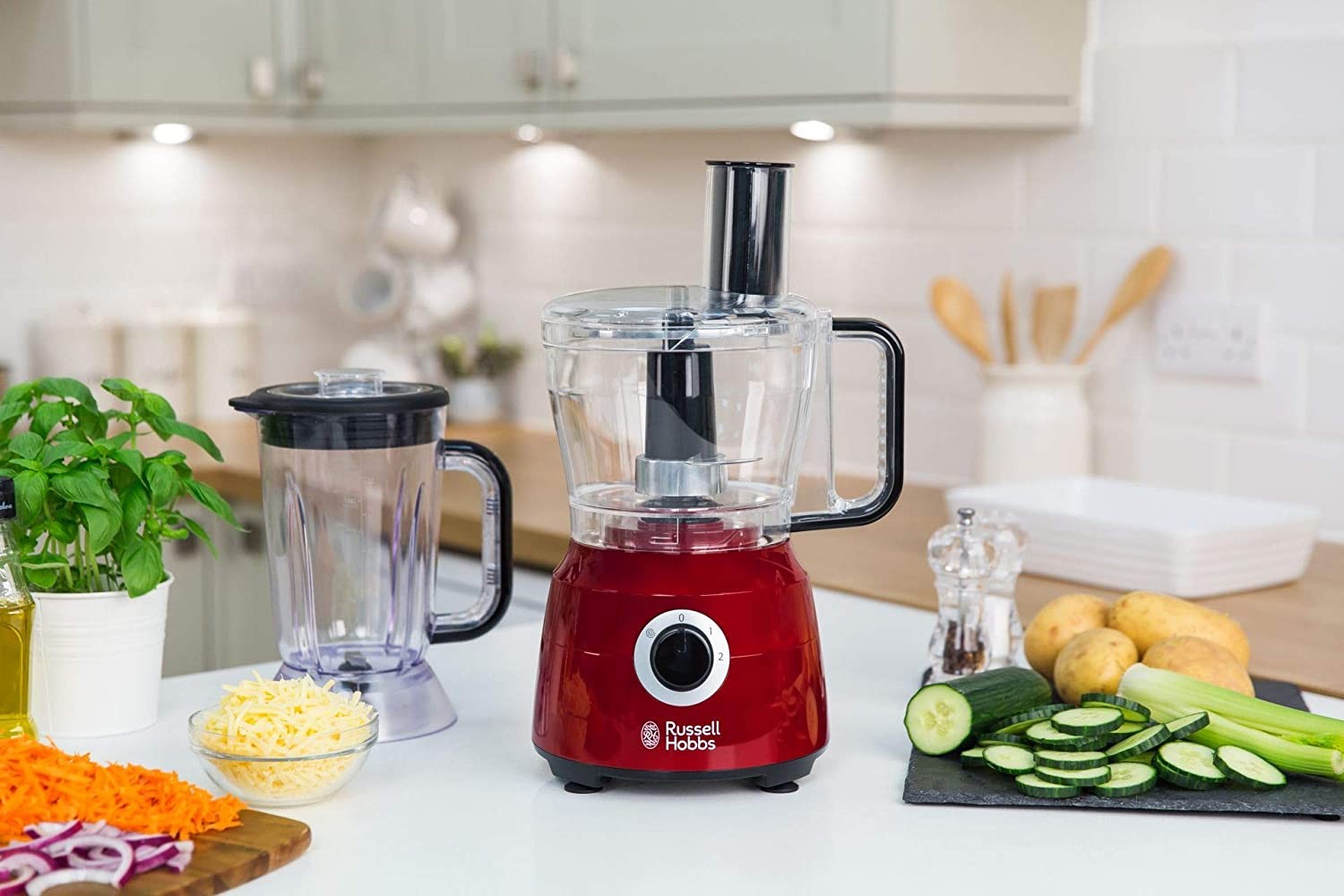Russell Hobbs, New Desire Food Processor, 600 Watts, 2.5 L, Red