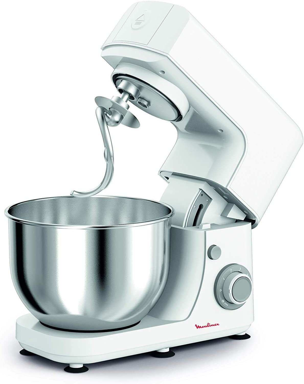 Moulinex, Masterchef Kitchen Machine, 800 Watts, Stainless Steel Bowl, White