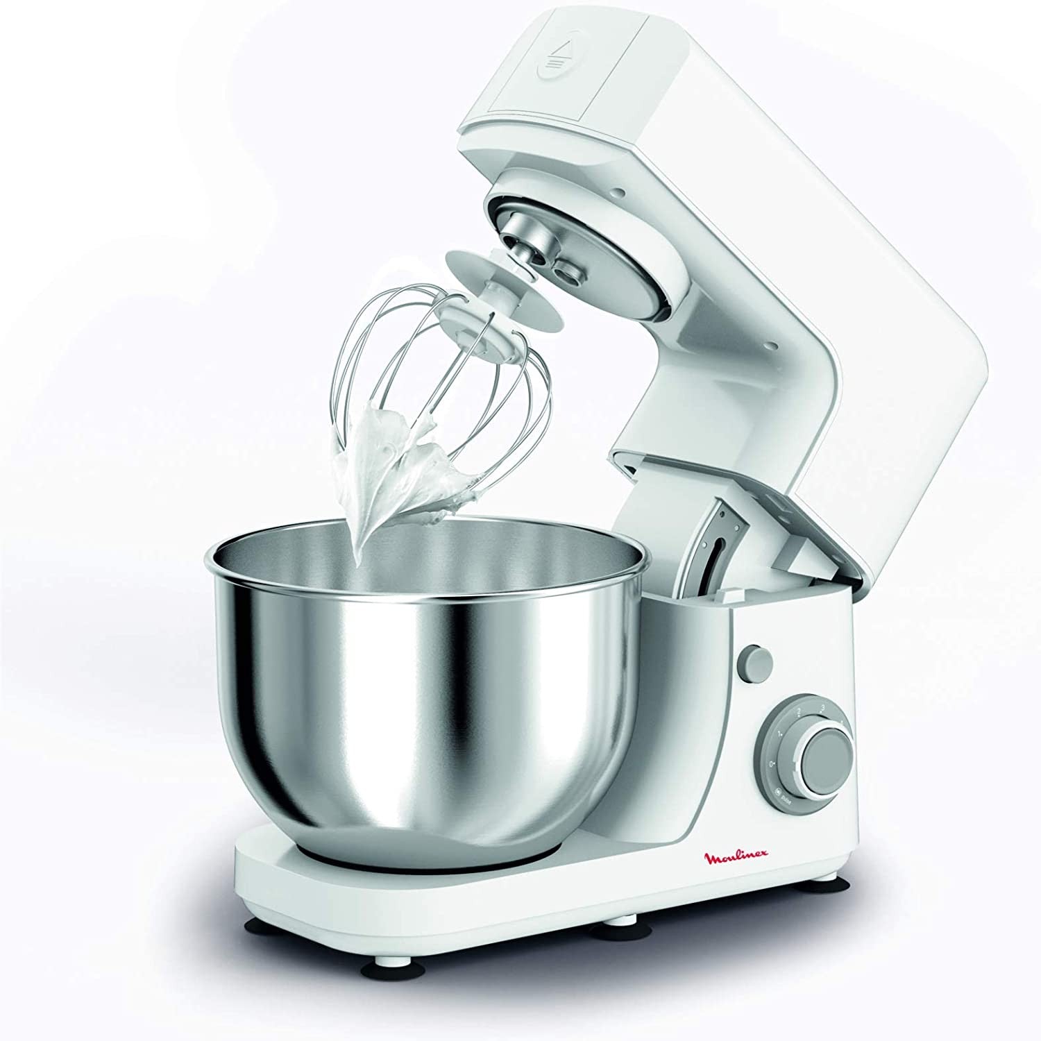 Moulinex, Masterchef Kitchen Machine, 800 Watts, Stainless Steel Bowl, White