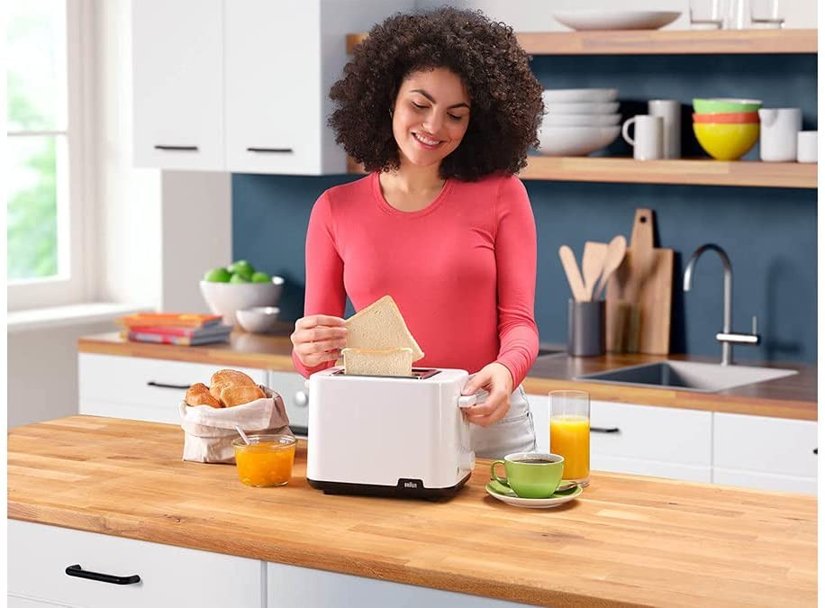 Braun, 2 Slice Toaster, 900 Watts, White