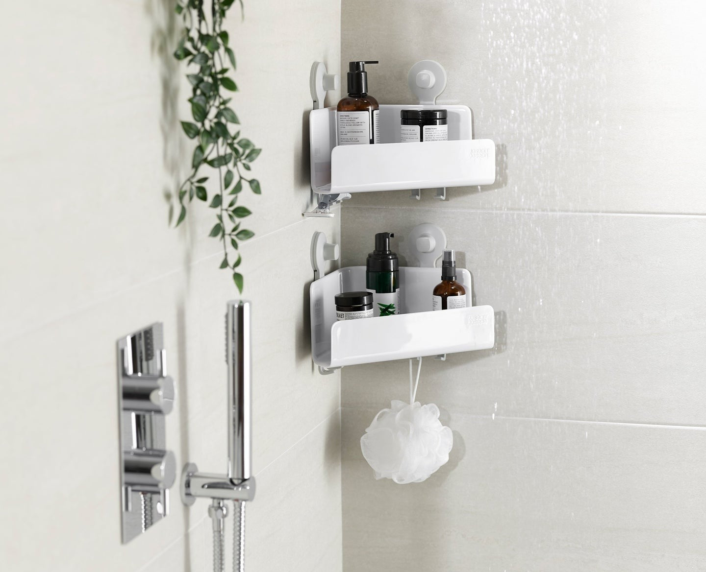 Joseph Joseph, EasyStore™ 2-piece Corner Shower Shelf Set