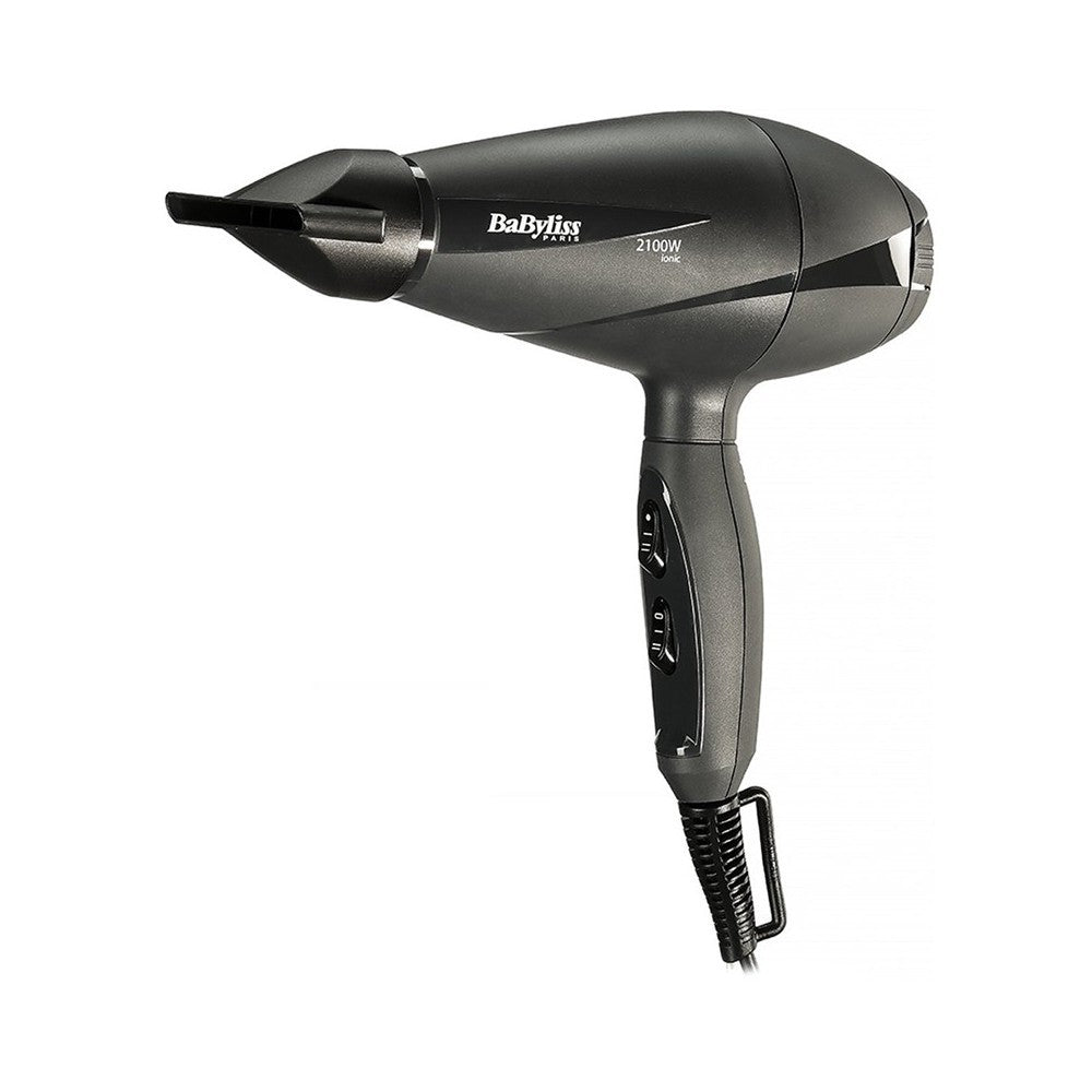 Babyliss, Hair Dryer, 2100 Watts, Ionic Function, 3 Temperature Switch Stages, Made In Italy, Black