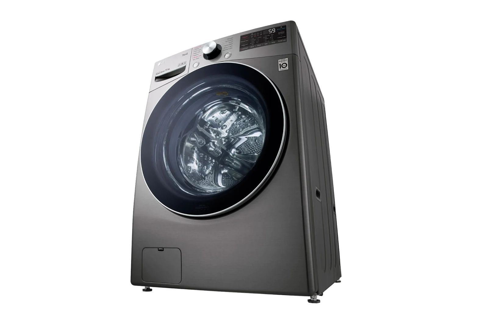 LG 15 KG Front Load Washing Machine, Silver