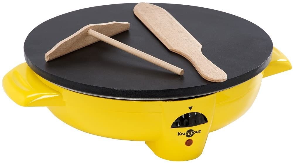 Krampouz, Crepe Maker, 31 CM, 1100 Watts, Yellow