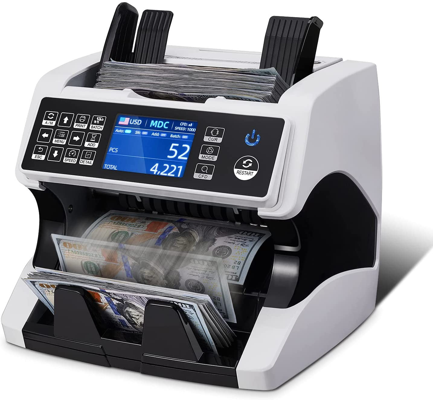 Multi Currency Value Counter With Receipt Printer