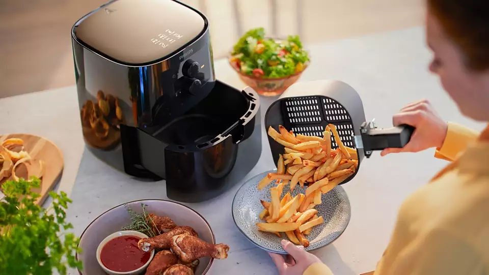 Philips Essential Air-fryer, 0.8 KG, 4.1 L, Black