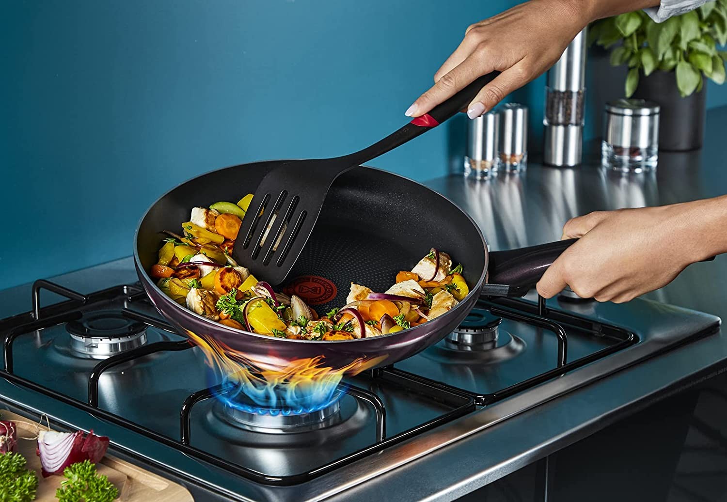 Tefal, G6 Resist Intense Frypan, 20 CM, Dark Red